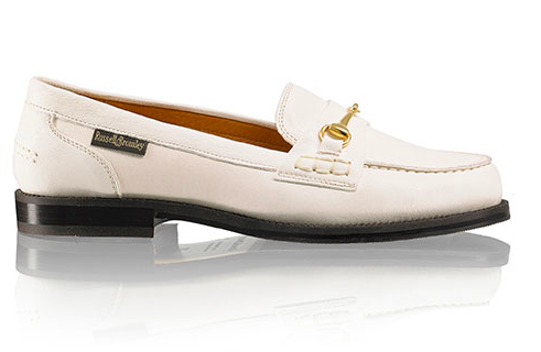 Russell \u0026 Bromley white loafers – by 