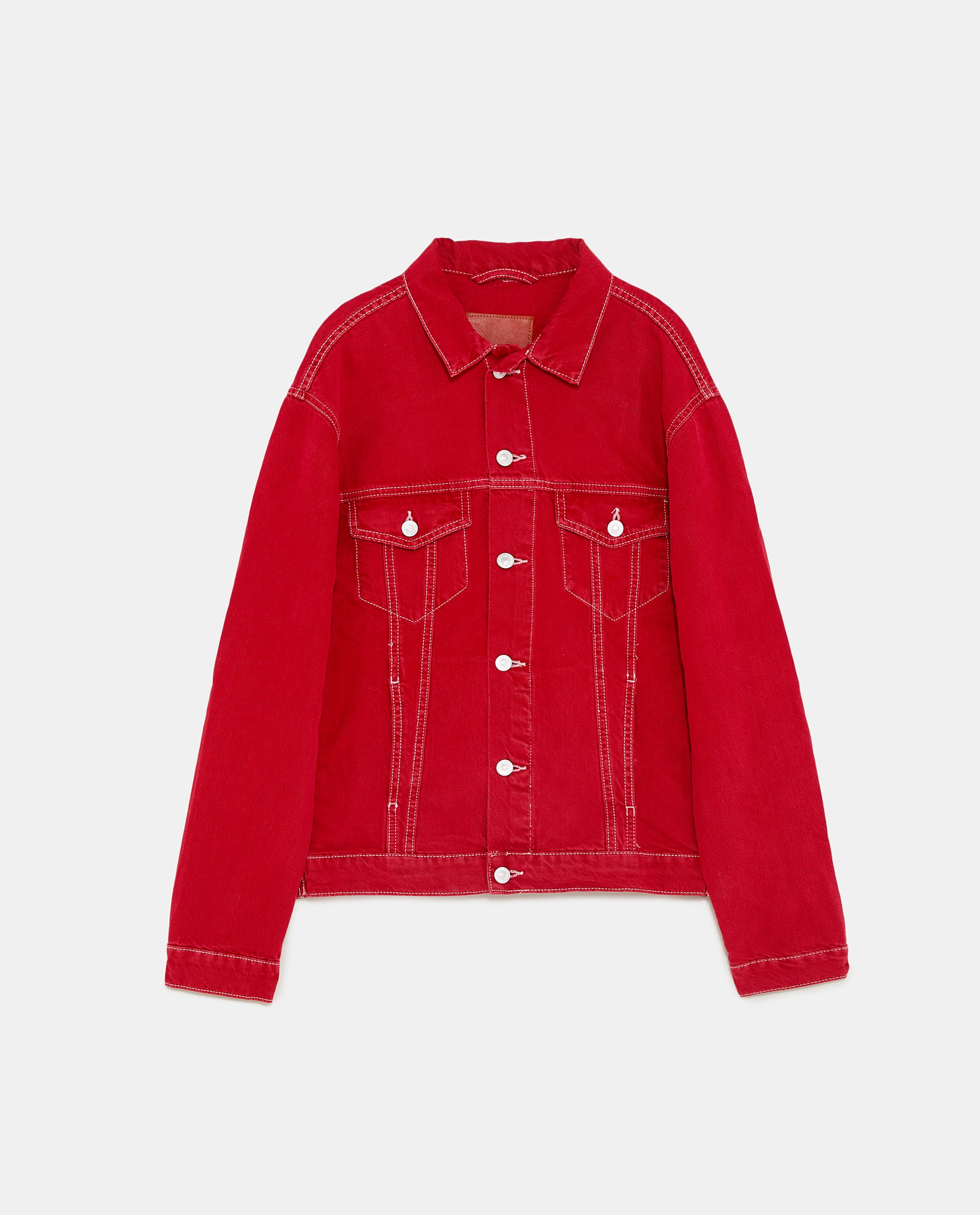 Zara red denim jacket – by Hannah Rochell