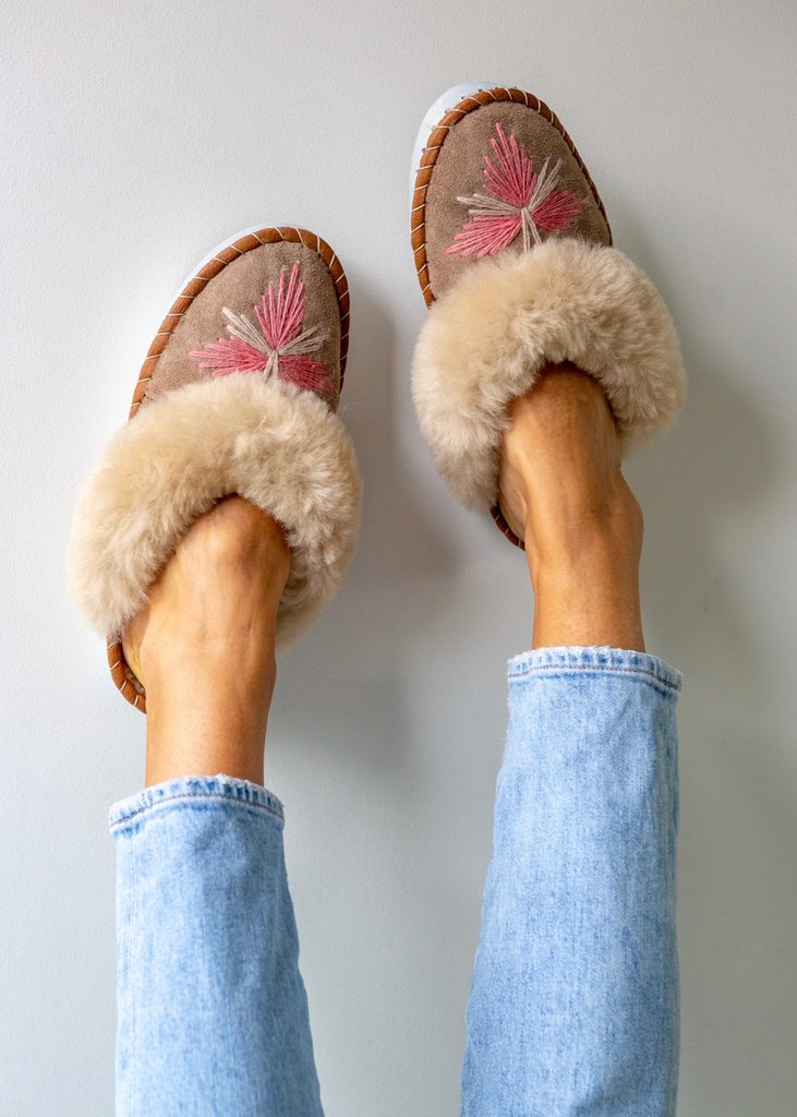 vegan sheepskin slippers